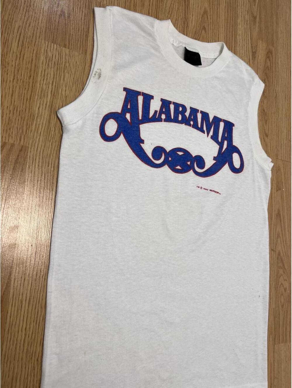 80s Alabama sleeveless cutoff shirt